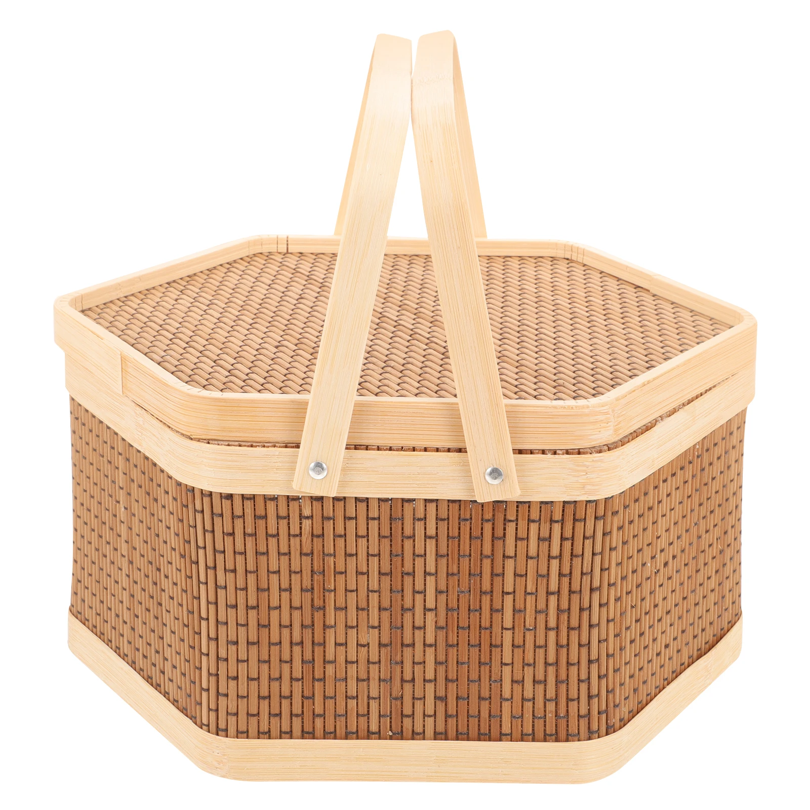 Eggs Picnic Woven Bamboo Storage Lidded H Design 24x14 Jute Hexagonal Durable Fruit Food Gift Outdoor Basket
Eggs Picnic Woven Bamboo Storage Lidded H Design 24x14 Jute Hexagonal Durable Fruit Food Gift Outdoor Basket