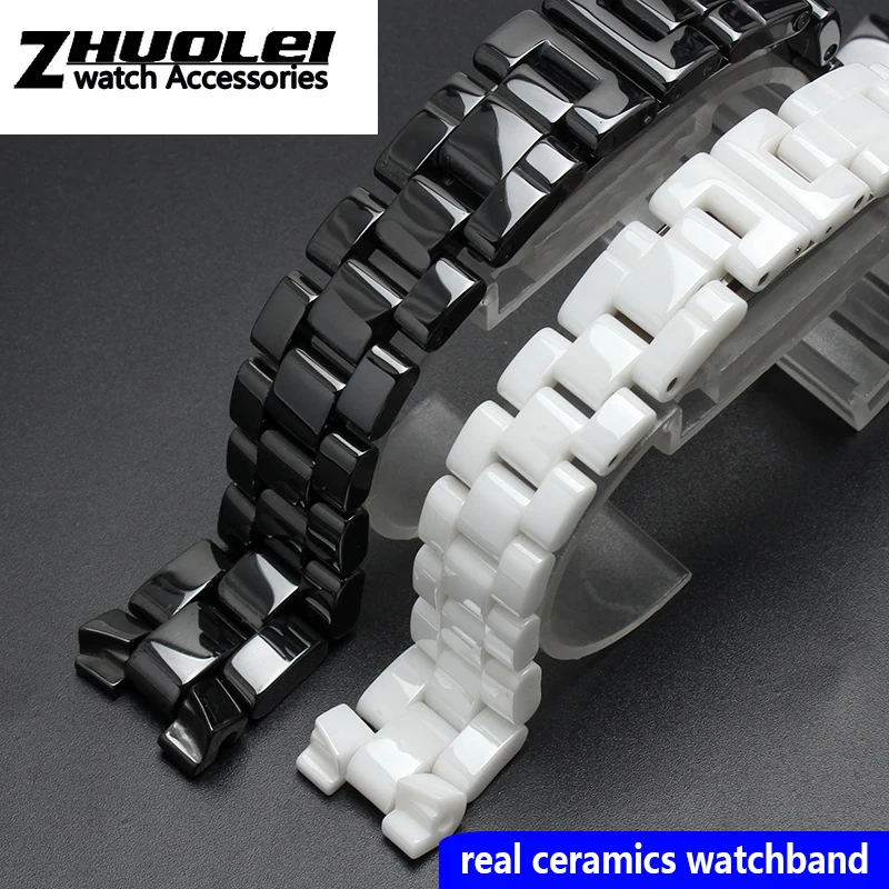 For ceramics wristband high quality women's men's watch strap Fashion bracelet black white 16mm 19mm
For ceramics wristband high quality women's men's watch strap Fashion bracelet black white 16mm 19mm