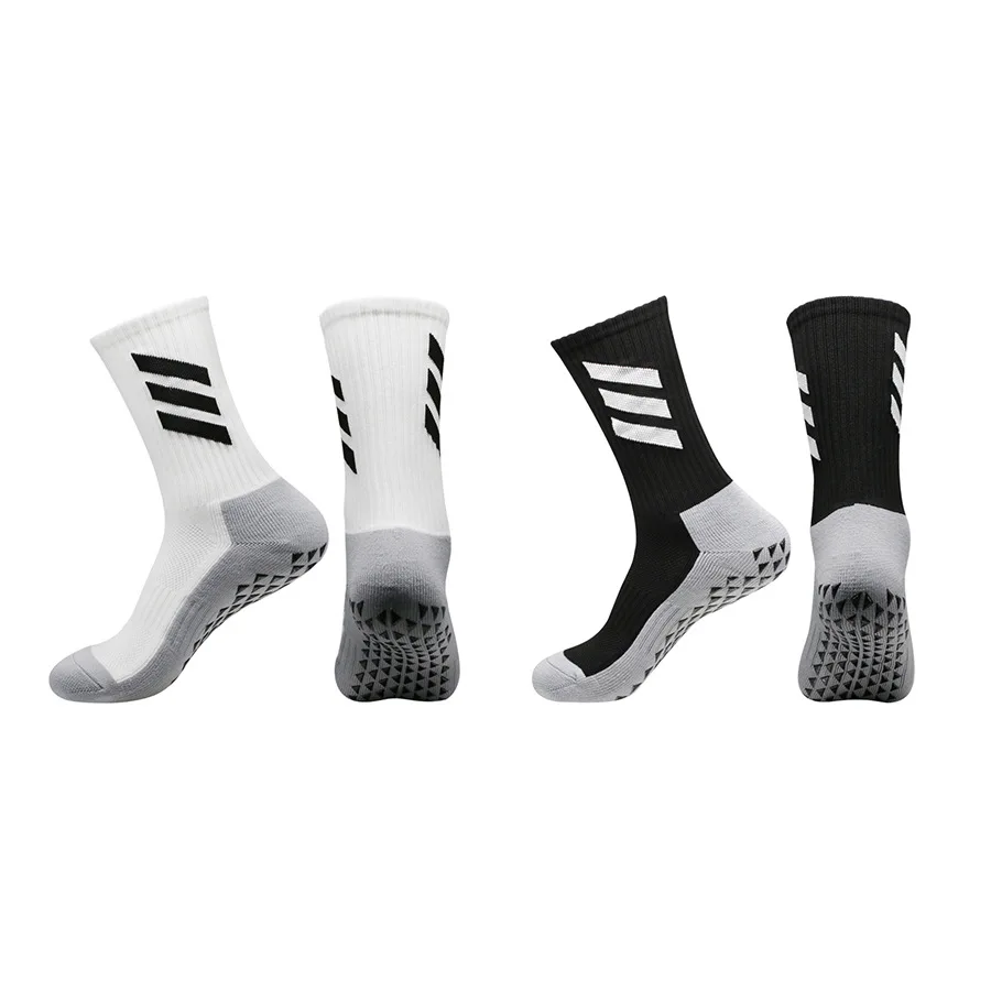 New men's three bar soccer socks with thick adhesive on the middle tube and towel bottom, anti slip sports socks
New men's three bar soccer socks with thick adhesive on the middle tube and towel bottom, anti slip sports socks