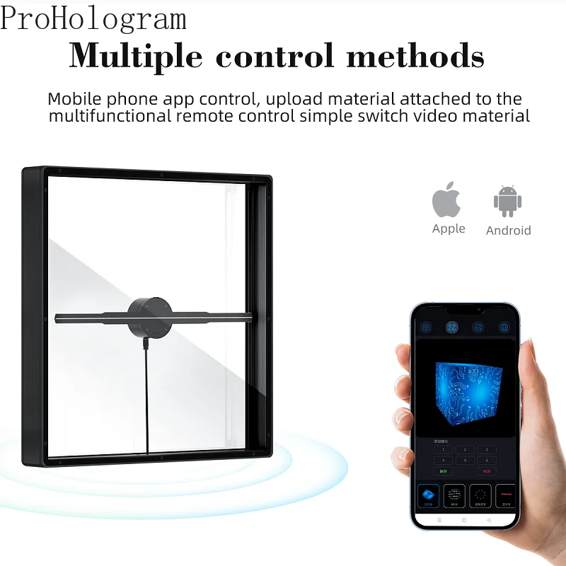 Newest 3D Fan With Cover 50cm Wifi Led Sign Holographic Lamp Player Remote Control 3D Fan Hologram Projector Light Bluetooth
Newest 3D Fan With Cover 50cm Wifi Led Sign Holographic Lamp Player Remote Control 3D Fan Hologram Projector Light Bluetooth