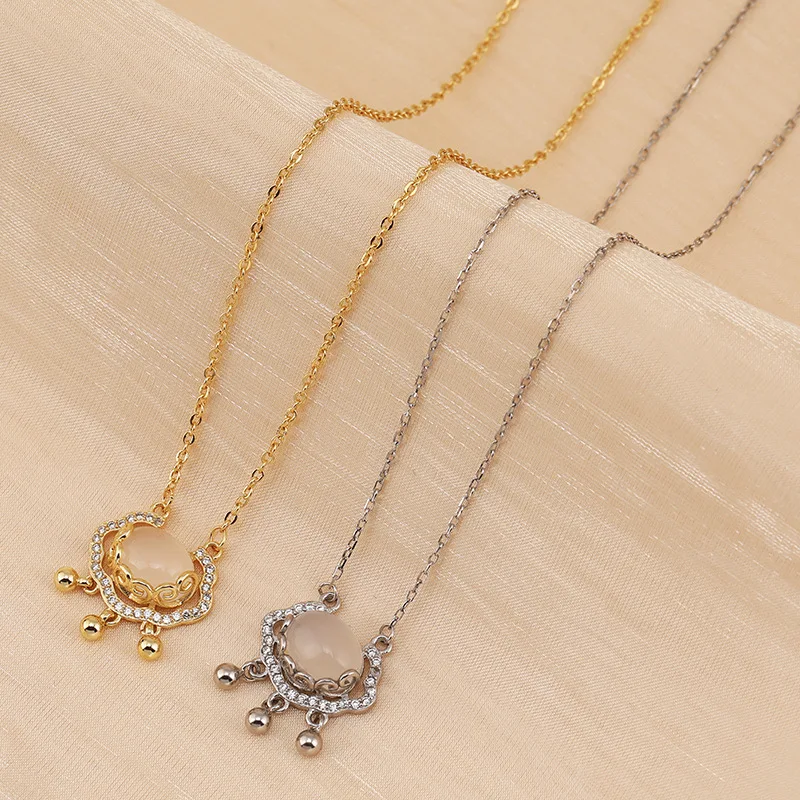 Xiangyun Ruyi Peace Lock, Qixi Festival gift, love, titanium steel necklace, Women's Niche Longevity Lock, pendant
Xiangyun Ruyi Peace Lock, Qixi Festival gift, love, titanium steel necklace, Women's Niche Longevity Lock, pendant
