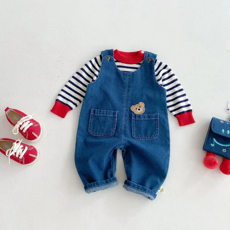 HoneyCherry 0-3Y Baby Rompers Infant Denim Rompers Sleeveless Denim Overalls Toddler Girls PalySet
HoneyCherry 0-3Y Baby Rompers Infant Denim Rompers Sleeveless Denim Overalls Toddler Girls PalySet