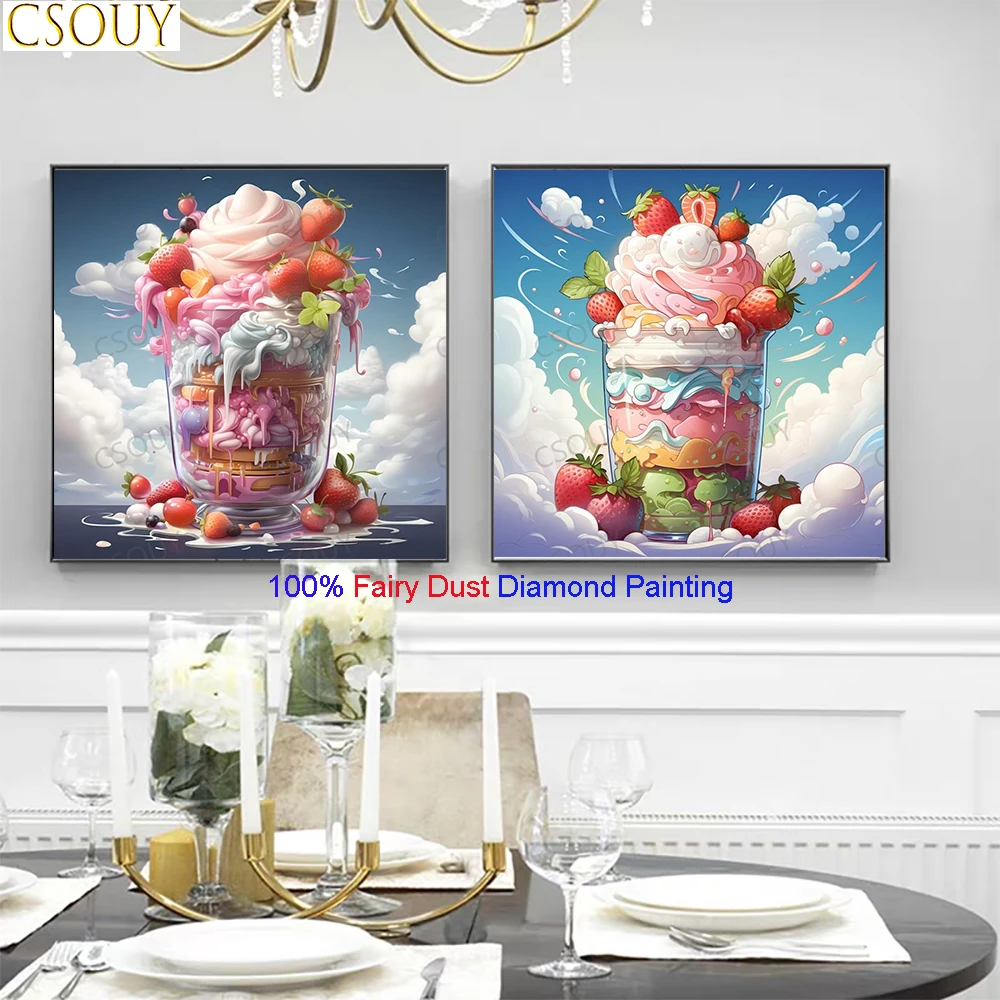 100% Fairy Dust Diamond Painting Cup Fruit Ice Cream Crystal Cross Stitch Mosaic Embroidery AB Drills Home Picture Rhinestones
100% Fairy Dust Diamond Painting Cup Fruit Ice Cream Crystal Cross Stitch Mosaic Embroidery AB Drills Home Picture Rhinestones