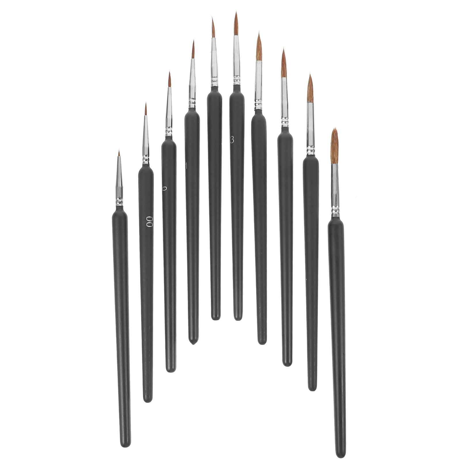 5 Wolf Hair Detail Paint Brushes 000 00 0 1 3 Sizes Easy Grip for Painting Making Model Craft Watercolor Acrylic Oil
5 Wolf Hair Detail Paint Brushes 000 00 0 1 3 Sizes Easy Grip for Painting Making Model Craft Watercolor Acrylic Oil