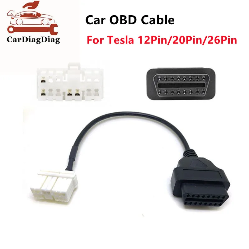 OBD2 Cable For Tesla Model 3 OBD Diagnostic Car Tools 12/20/26Pin Male Female to 16Pin Cable for Tesla Model Y Auto Adapter
OBD2 Cable For Tesla Model 3 OBD Diagnostic Car Tools 12/20/26Pin Male Female to 16Pin Cable for Tesla Model Y Auto Adapter