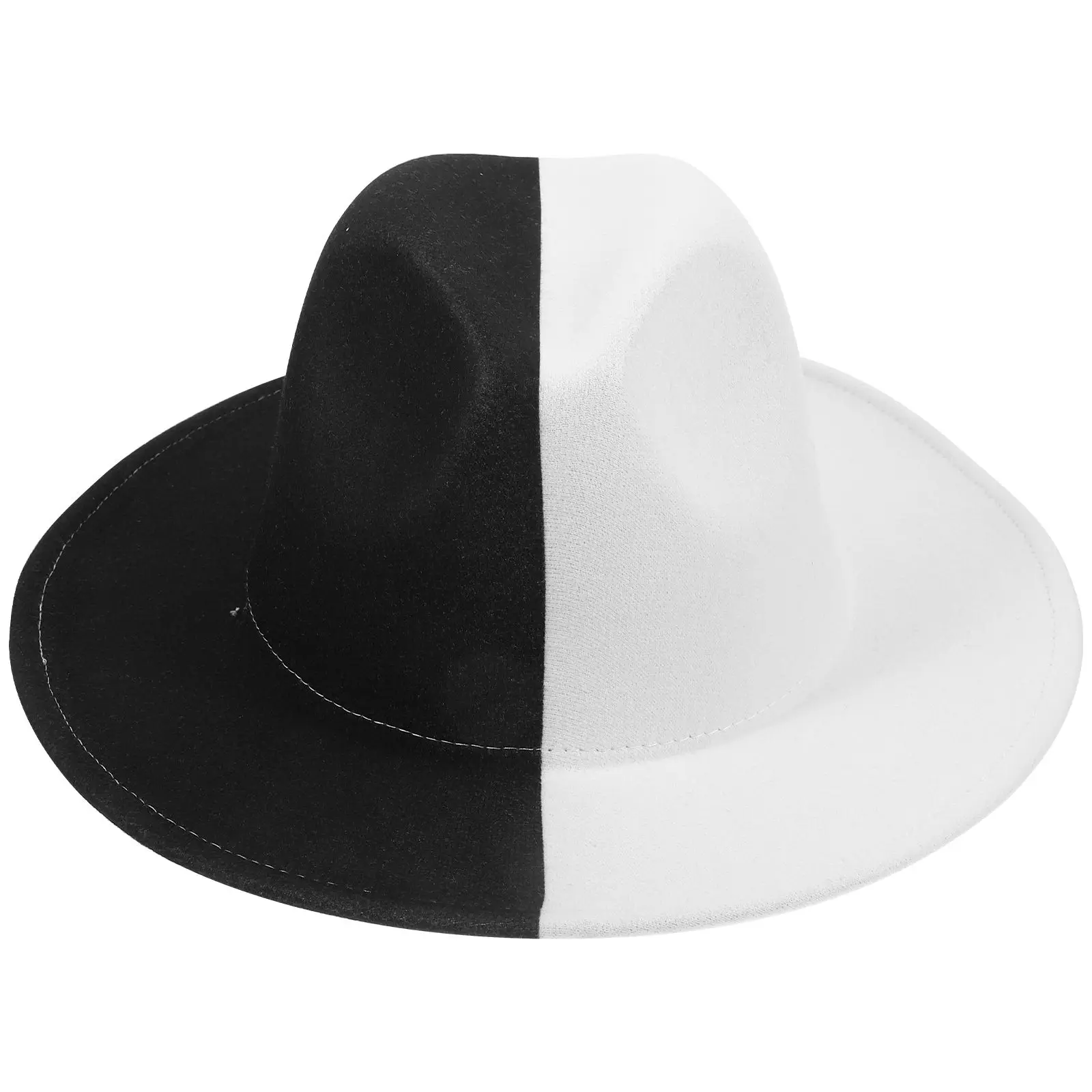 Dual Color Wool Hat Retro Jazz Cap for Men Black White Party Flat Brim Woolen Felt Vintage Style Outdoor Classic Design
Dual Color Wool Hat Retro Jazz Cap for Men Black White Party Flat Brim Woolen Felt Vintage Style Outdoor Classic Design