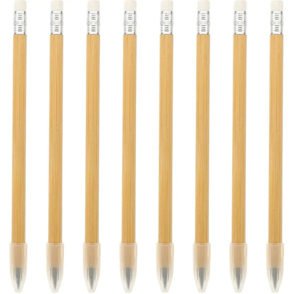 8pcs Eternal Bamboo Wood Pencils Replaceable Tips No Sharpening Lightweight Sketch Drawing Student Writing Tools
8pcs Eternal Bamboo Wood Pencils Replaceable Tips No Sharpening Lightweight Sketch Drawing Student Writing Tools