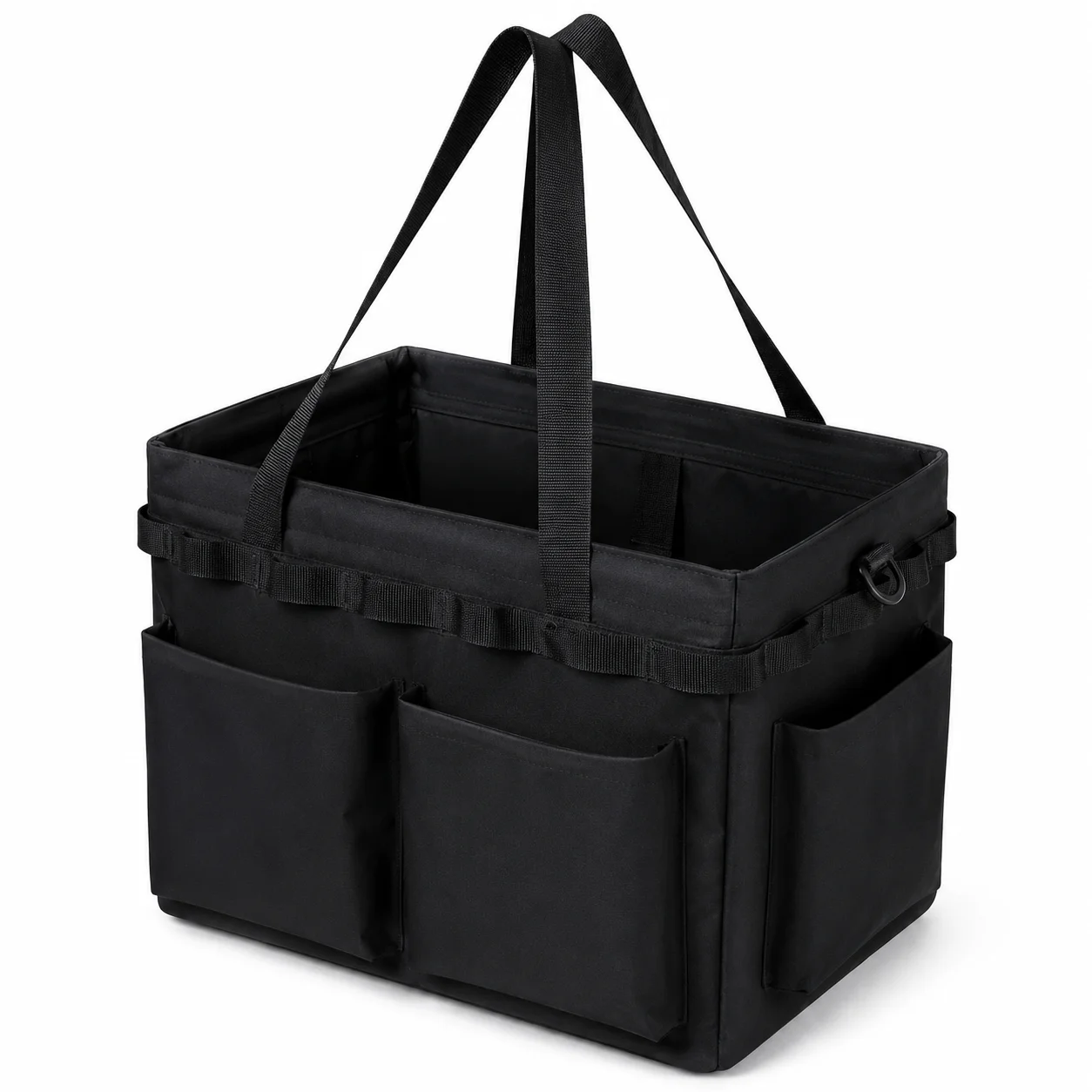 Foldable Tool Bag 90D Nylon Large Capacity DIY Storage Bag with Side Zipper Pocket Hook Non Slip Bottom for Camping Black
Foldable Tool Bag 90D Nylon Large Capacity DIY Storage Bag with Side Zipper Pocket Hook Non Slip Bottom for Camping Black