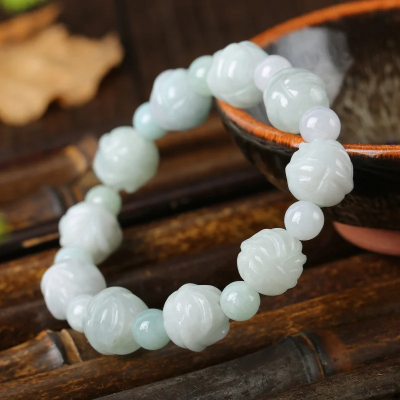 Jadeite, Burmese Jade, Emerald Bracelet Men, Fashionable and Versatile
Jadeite, Burmese Jade, Emerald Bracelet Men, Fashionable and Versatile
