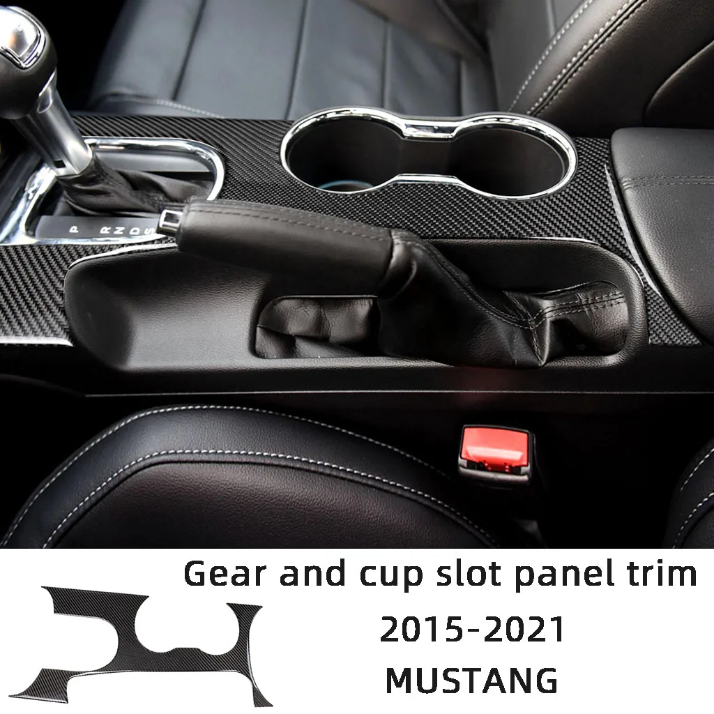 Carbon Fiber Center Console Gear Cups Slot Panel Trim Decoration Car Stickers For Ford Mustang 2015-2021 Interior Accessories
Carbon Fiber Center Console Gear Cups Slot Panel Trim Decoration Car Stickers For Ford Mustang 2015-2021 Interior Accessories