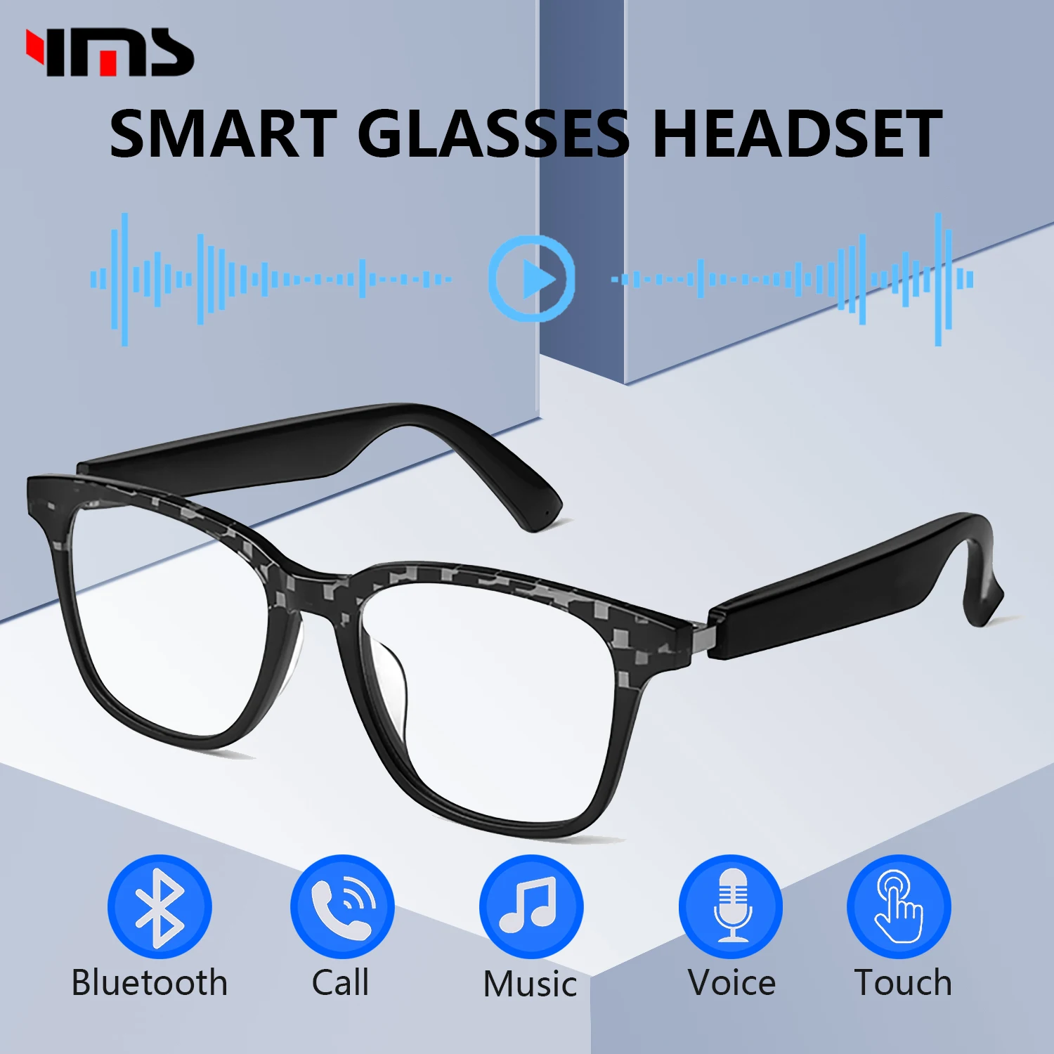 Smart Glasses Wireless Bluetooth Glasses Men Women Fashion Call Anti-Blue Light Music Headphone Glasses for IOS Android Xiaomi
Smart Glasses Wireless Bluetooth Glasses Men Women Fashion Call Anti-Blue Light Music Headphone Glasses for IOS Android Xiaomi