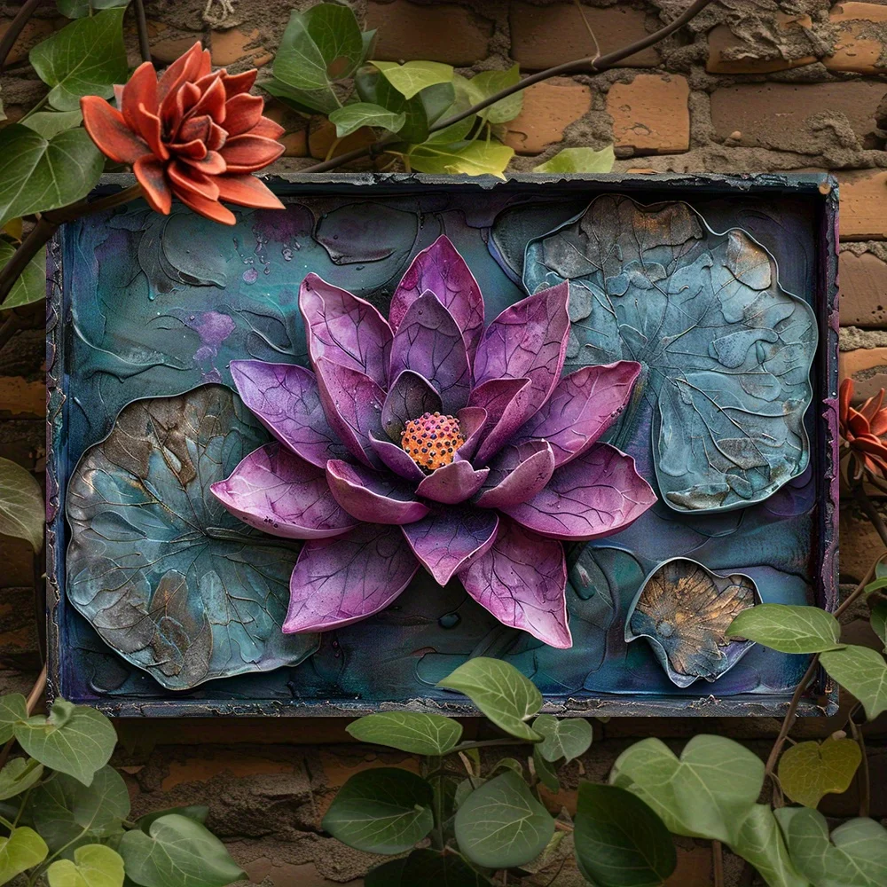 Metal Sign Wall Art, Embossed 3D Lotus Flower Design, Vintage Decor for Home, Gym, Kitchen, Unique Gift for Friends and Family
Metal Sign Wall Art, Embossed 3D Lotus Flower Design, Vintage Decor for Home, Gym, Kitchen, Unique Gift for Friends and Family