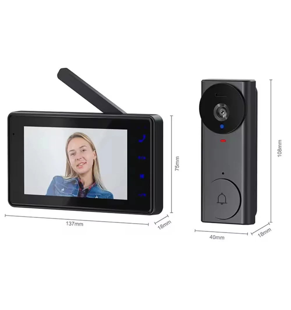 New Arrival Intelligent Smart Video Intercom System Wireless Visual Doorbell with Touchscreen for Home Use Household Doorbell
New Arrival Intelligent Smart Video Intercom System Wireless Visual Doorbell with Touchscreen for Home Use Household Doorbell