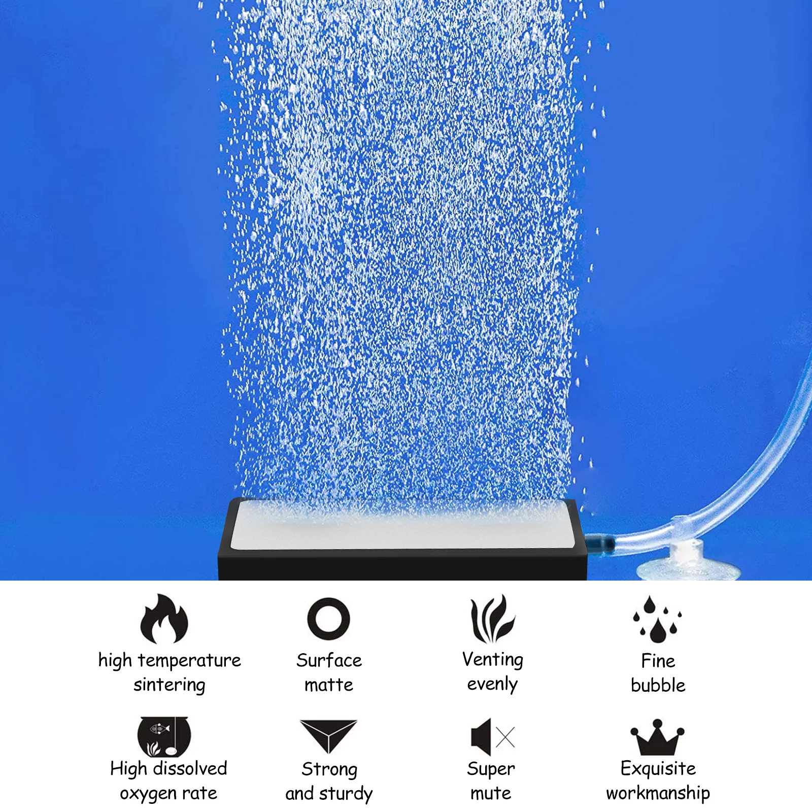 Stone Aerator for Fish Tank Aquarium Oxygen Pump Bubbler Home Office Hydroponics Nutrient Tanks Frosted Surface Smooth
Stone Aerator for Fish Tank Aquarium Oxygen Pump Bubbler Home Office Hydroponics Nutrient Tanks Frosted Surface Smooth