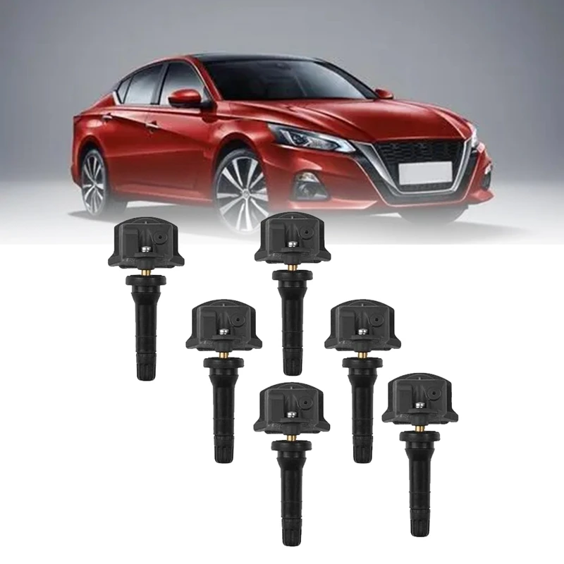Датчик давления в шинах TPMS 6 шт., монитор давления в шинах для Nissan Altima Leaf 2018-2023 407006UA0A 40700-6UA0A
Датчик давления в шинах TPMS 6 шт., монитор давления в шинах для Nissan Altima Leaf 2018-2023 407006UA0A 40700-6UA0A