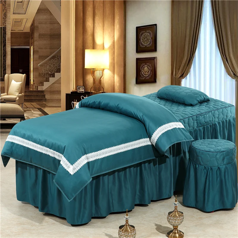 4-6pcs Washed Lace style Beauty Salon Bedding Sets Massage Spa Use Duvet Cover Bed Skirt Quilt Sheet Customizable Size #s
4-6pcs Washed Lace style Beauty Salon Bedding Sets Massage Spa Use Duvet Cover Bed Skirt Quilt Sheet Customizable Size #s