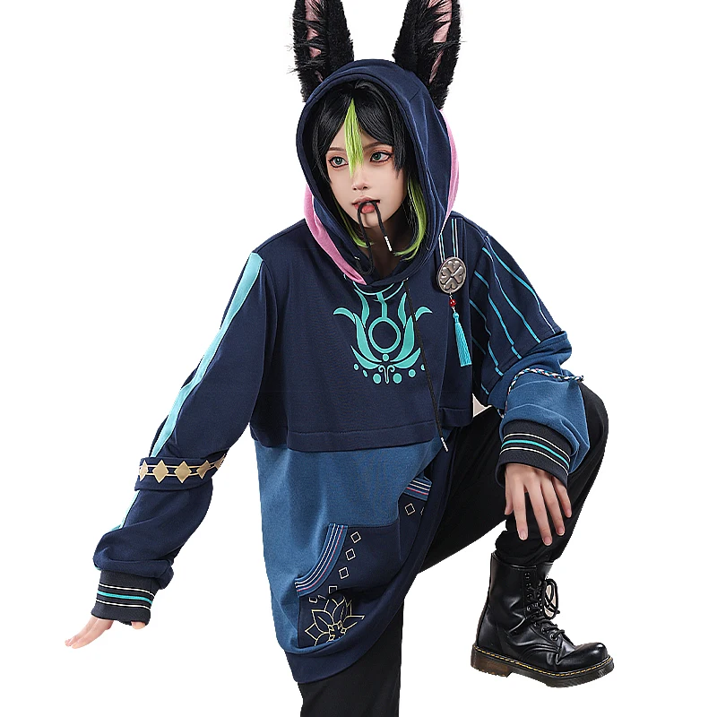 Game Genshin Impact Cyno Tighnari Daily Sport Fashion Hoodies Cosplay Costume Battle Dress Role Play Men Halloween
Game Genshin Impact Cyno Tighnari Daily Sport Fashion Hoodies Cosplay Costume Battle Dress Role Play Men Halloween