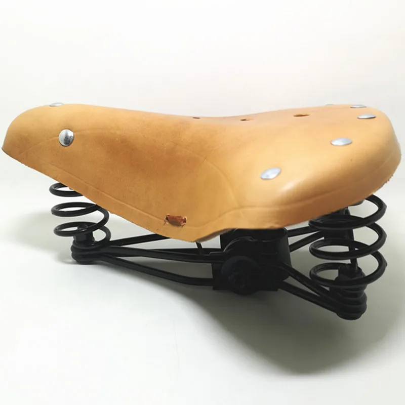 G11 Cycling Accessories Bicycle Saddle 100% Leather Vintage Elephant Spring Genuine Leather Old Style
G11 Cycling Accessories Bicycle Saddle 100% Leather Vintage Elephant Spring Genuine Leather Old Style