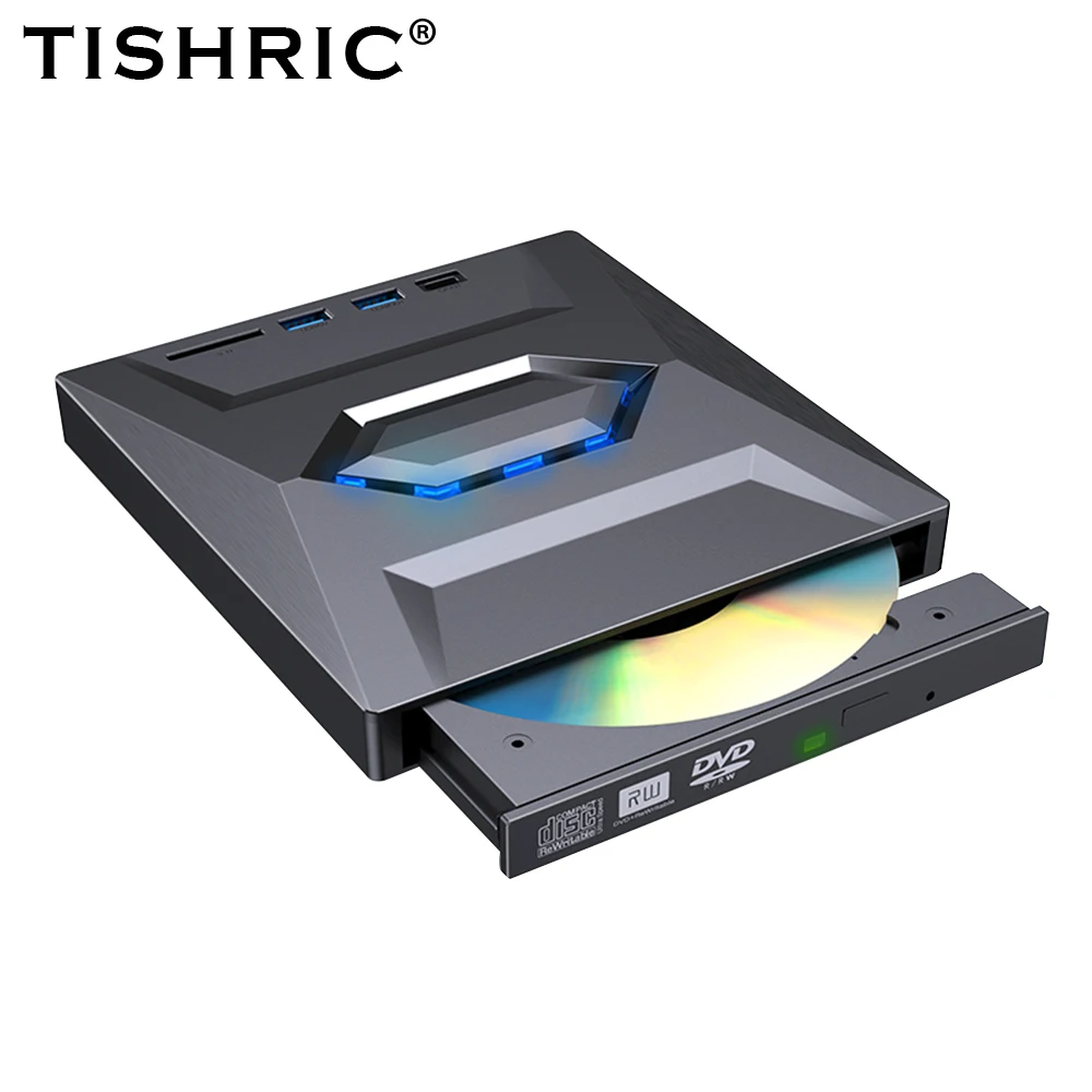 TISHRIC External DVD Drive USB 3.0 Type C Cable Portable Optical Player CD DVD RW Drive Writer Burner For Laptop Notebook
TISHRIC External DVD Drive USB 3.0 Type C Cable Portable Optical Player CD DVD RW Drive Writer Burner For Laptop Notebook