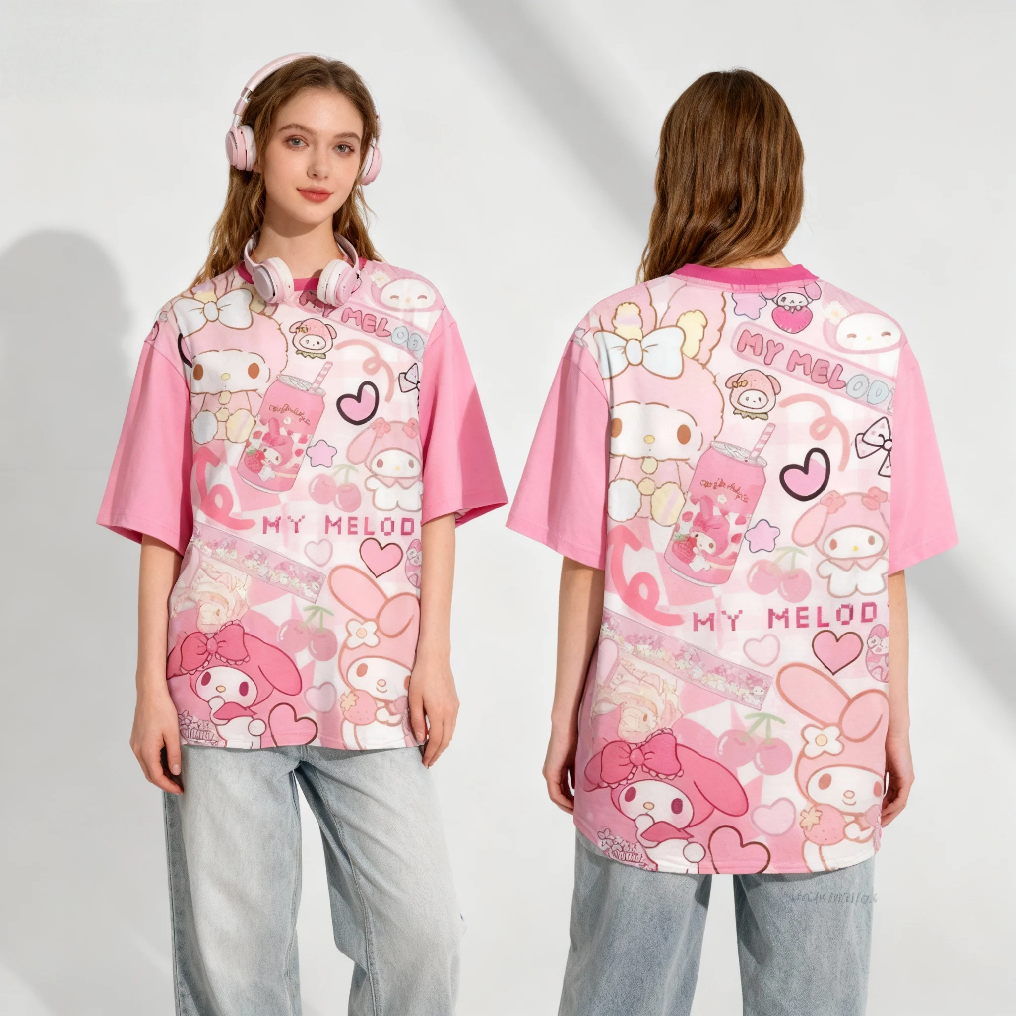 Sanrio Hello Kitty Elemental Ball Wear Sweet Cool Summer T-shirt Oversized Men's Adult Casual Sports T-shirt Maternity Wear
Sanrio Hello Kitty Elemental Ball Wear Sweet Cool Summer T-shirt Oversized Men's Adult Casual Sports T-shirt Maternity Wear