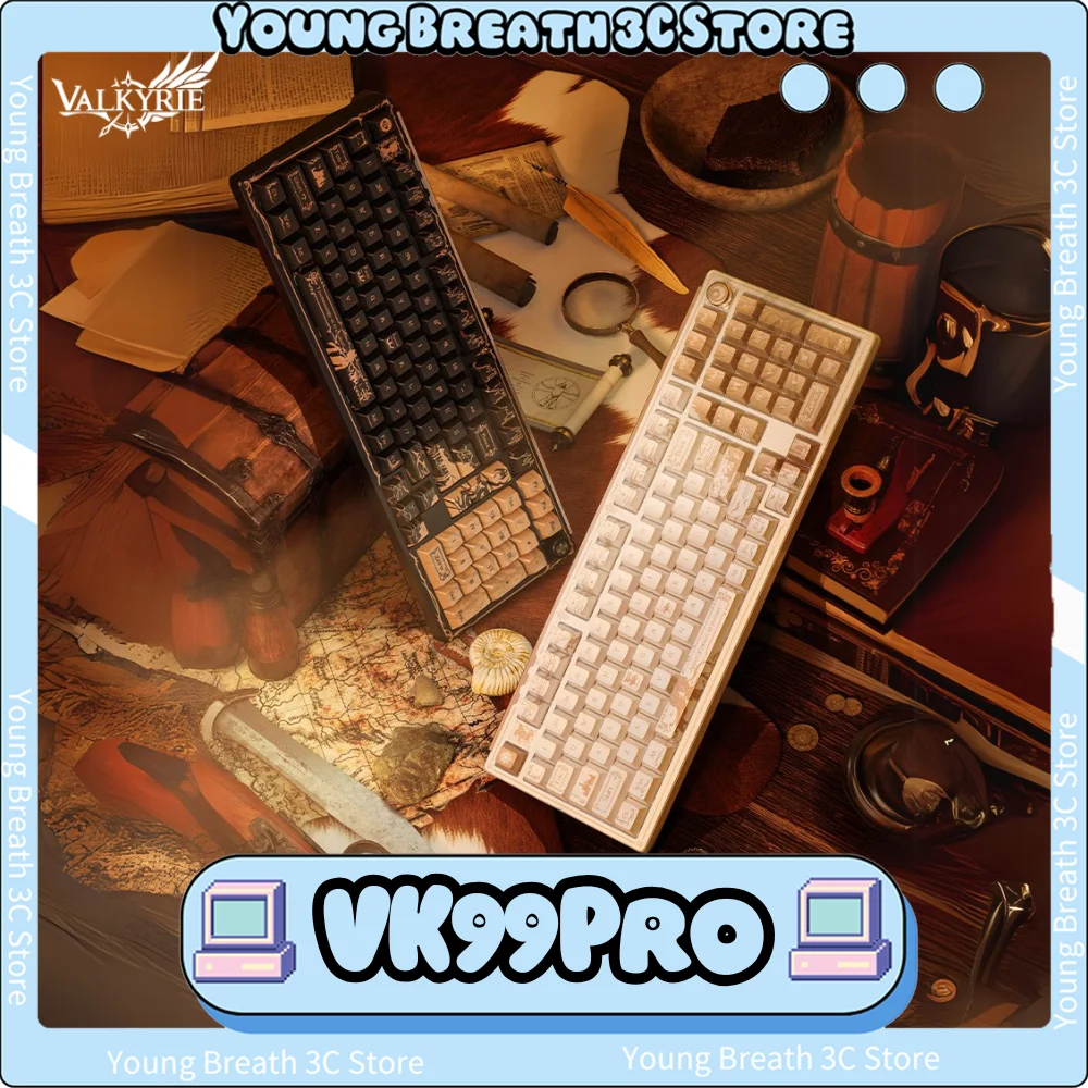 VALKYRIE VK99 Pro Mechanical Keyboard 3 Mode Wireless Gaming Keyboard With Knob Hot Swap RGB Gasket 8000mAh PC Accessory Custom
VALKYRIE VK99 Pro Mechanical Keyboard 3 Mode Wireless Gaming Keyboard With Knob Hot Swap RGB Gasket 8000mAh PC Accessory Custom