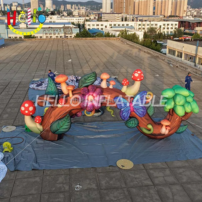 Large Custom Inflatable Enchanted Forest Arch with Mushrooms for Fairy Tale Themed Party
Large Custom Inflatable Enchanted Forest Arch with Mushrooms for Fairy Tale Themed Party