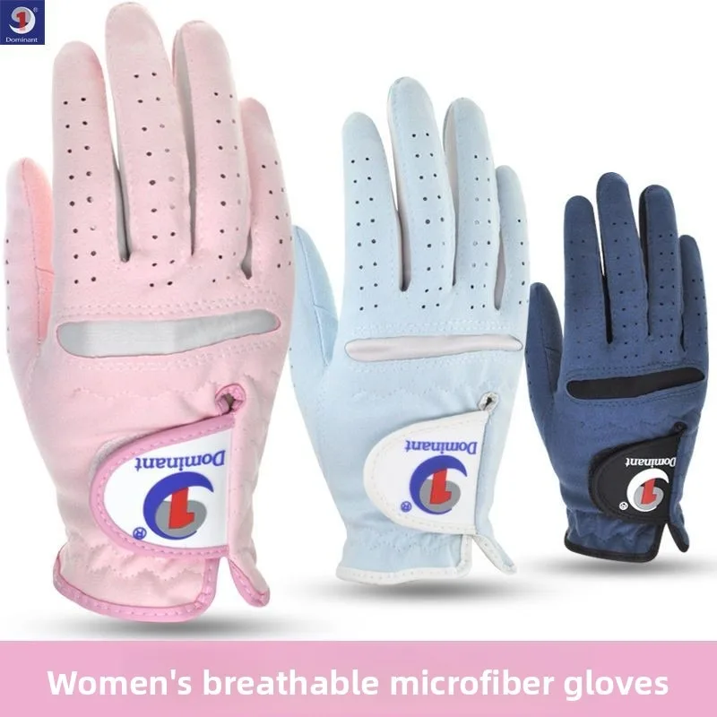 Authentic Dominant Ladies Golf Gloves Imported Suede Imitation Ultra-Fine Microfiber Washable Breath Anti Slip Both Hands Pair
Authentic Dominant Ladies Golf Gloves Imported Suede Imitation Ultra-Fine Microfiber Washable Breath Anti Slip Both Hands Pair