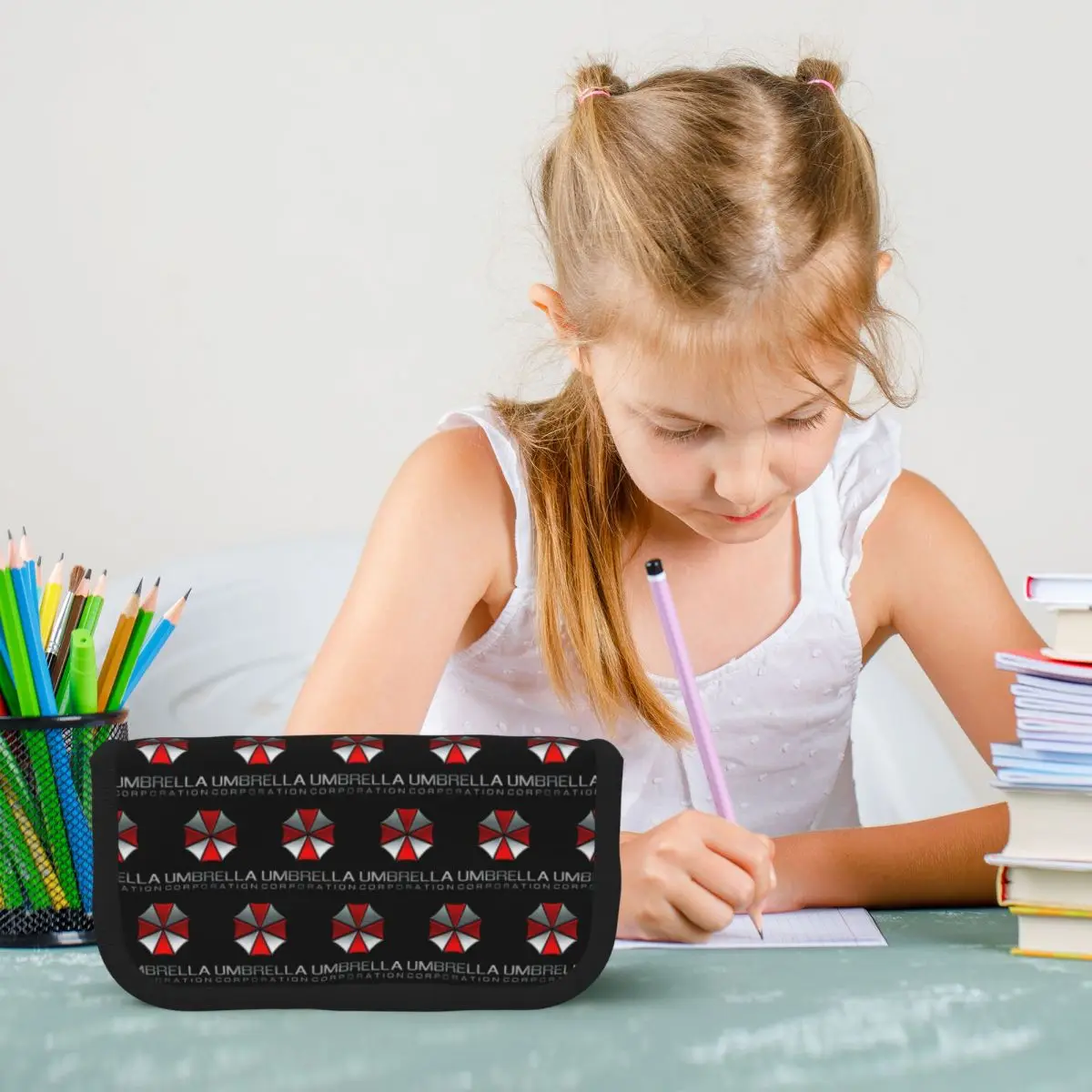 Movie Game Corporation Umbrellas Pencil Case Pencil Pouch Storage Stationery Supplies Pen Box Pencil Bag for Boy Girl Gifts
Movie Game Corporation Umbrellas Pencil Case Pencil Pouch Storage Stationery Supplies Pen Box Pencil Bag for Boy Girl Gifts