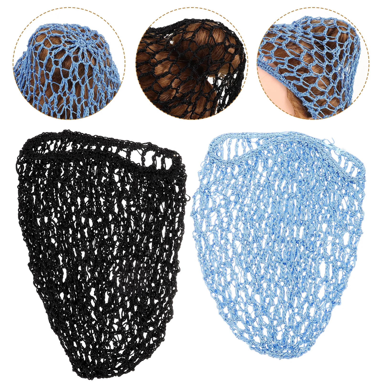 2pcs Mesh Hair Nets Crochet Elastic Hairnet For Women Men Sleep Bun Dance Sew In Weave Cap Wrap Plopping Curly Hair Food
2pcs Mesh Hair Nets Crochet Elastic Hairnet For Women Men Sleep Bun Dance Sew In Weave Cap Wrap Plopping Curly Hair Food