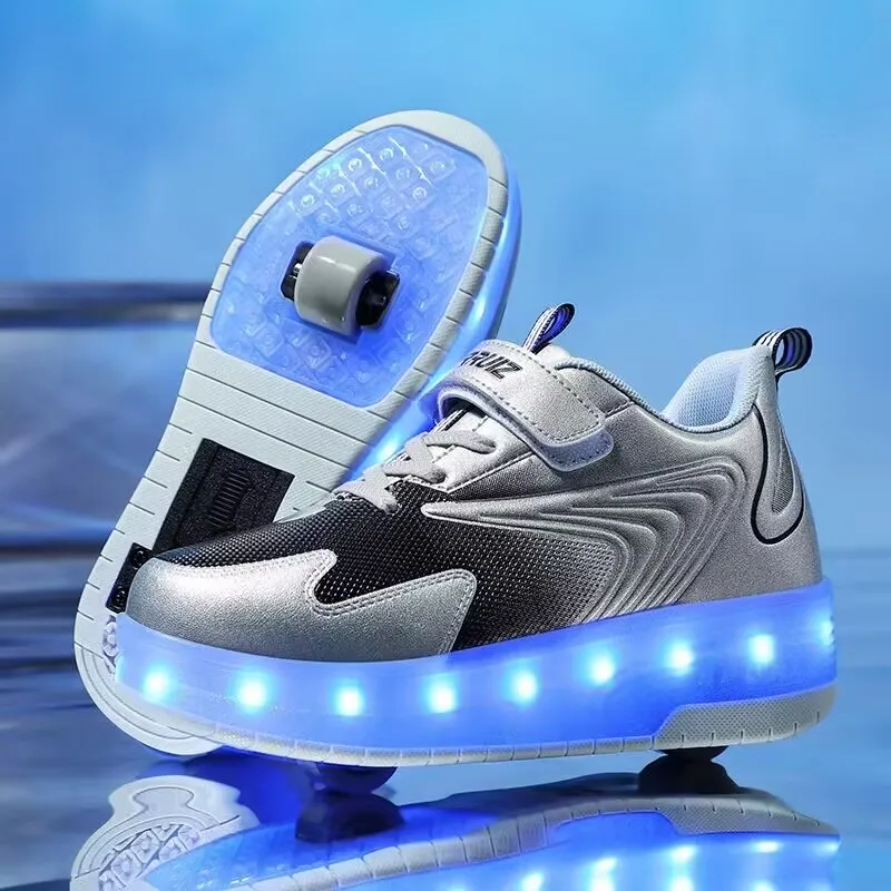 Fashion 2023 New Children's Automatic Two Wheel Shoes with Lights Kids USB Charging LED Luminous Skates Shoes Size 28-40
Fashion 2023 New Children's Automatic Two Wheel Shoes with Lights Kids USB Charging LED Luminous Skates Shoes Size 28-40