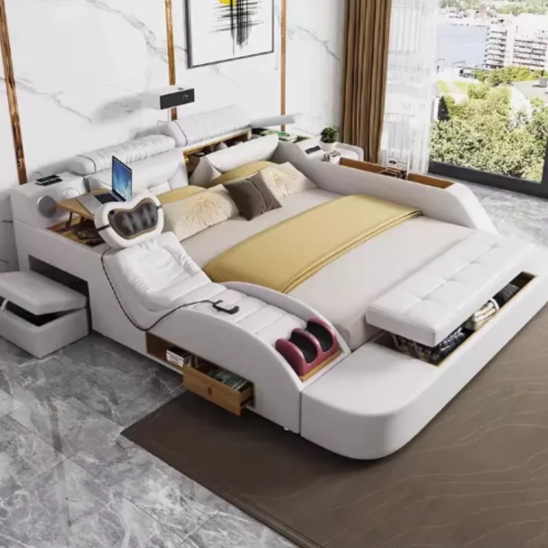 Multifunction Frame Double Bed Storage With Drawers Luxury Queen Double Bed White Modern Letto Matrimoniale Bedroom Furniture
Multifunction Frame Double Bed Storage With Drawers Luxury Queen Double Bed White Modern Letto Matrimoniale Bedroom Furniture
