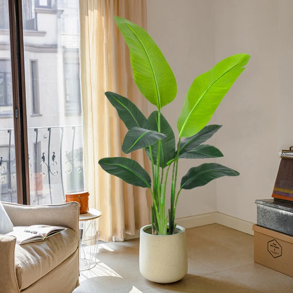 1PC 120CM Large Faux Traveler'S Palm Artificial Greenery Tree with 9Leaves Realistic Tropical Plant Office Home Decor
1PC 120CM Large Faux Traveler'S Palm Artificial Greenery Tree with 9Leaves Realistic Tropical Plant Office Home Decor