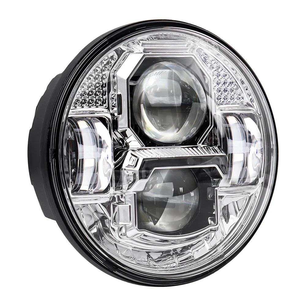 Cyberpunk 5.75 Inch 90W Motorcycle Led Headlight Headlamp For Harley Sportsters Dyna Softail ECE DOT
Cyberpunk 5.75 Inch 90W Motorcycle Led Headlight Headlamp For Harley Sportsters Dyna Softail ECE DOT