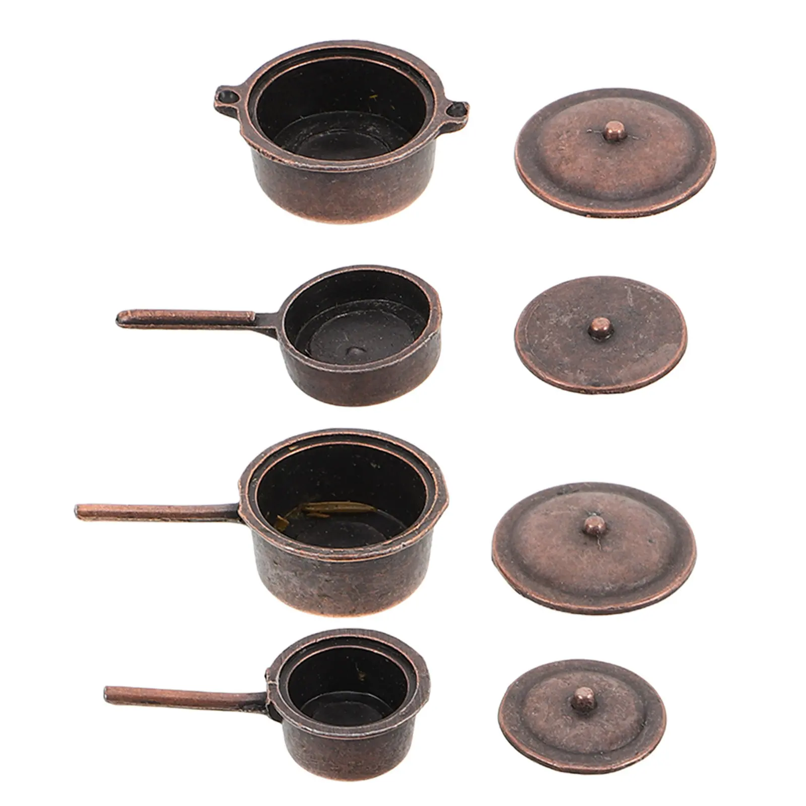 4Pcs Miniature Metal Cookware Set Vintage Style for Kids Role Play Dollhouse Kitchen Furniture Accessories Dollhouse Furniture
4Pcs Miniature Metal Cookware Set Vintage Style for Kids Role Play Dollhouse Kitchen Furniture Accessories Dollhouse Furniture