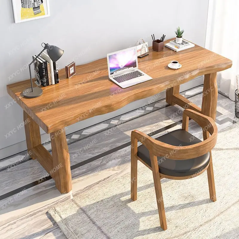 L All solid wood large board desk Chinese office desktop computer desk log home
L All solid wood large board desk Chinese office desktop computer desk log home