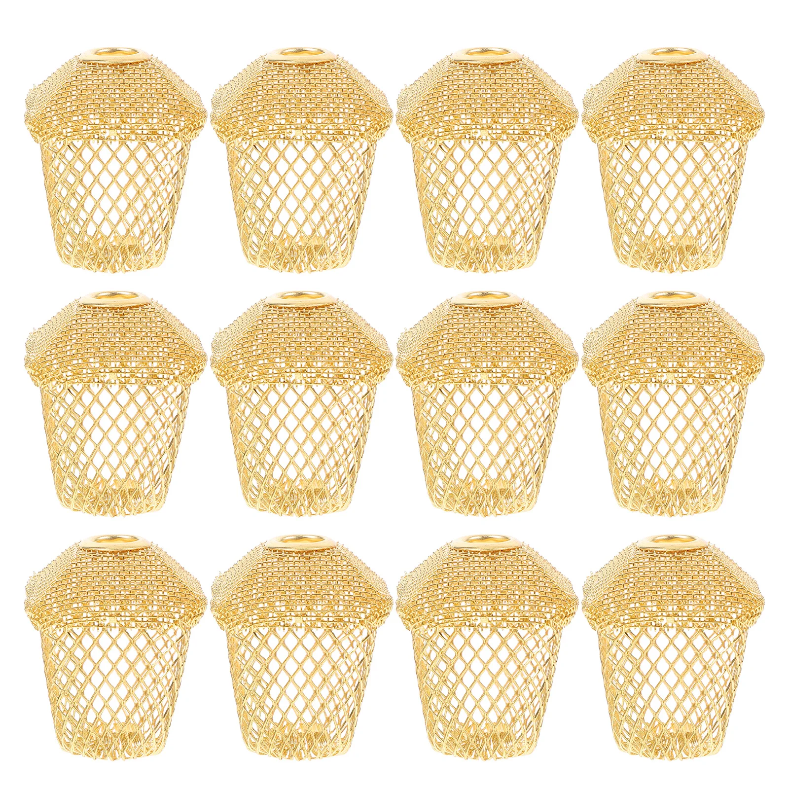 12 Pcs Decor Pendant Lighting Accessories Drum Lamp Shade for Hanging Clip on Geometry Globe Bell Shades Golden
12 Pcs Decor Pendant Lighting Accessories Drum Lamp Shade for Hanging Clip on Geometry Globe Bell Shades Golden