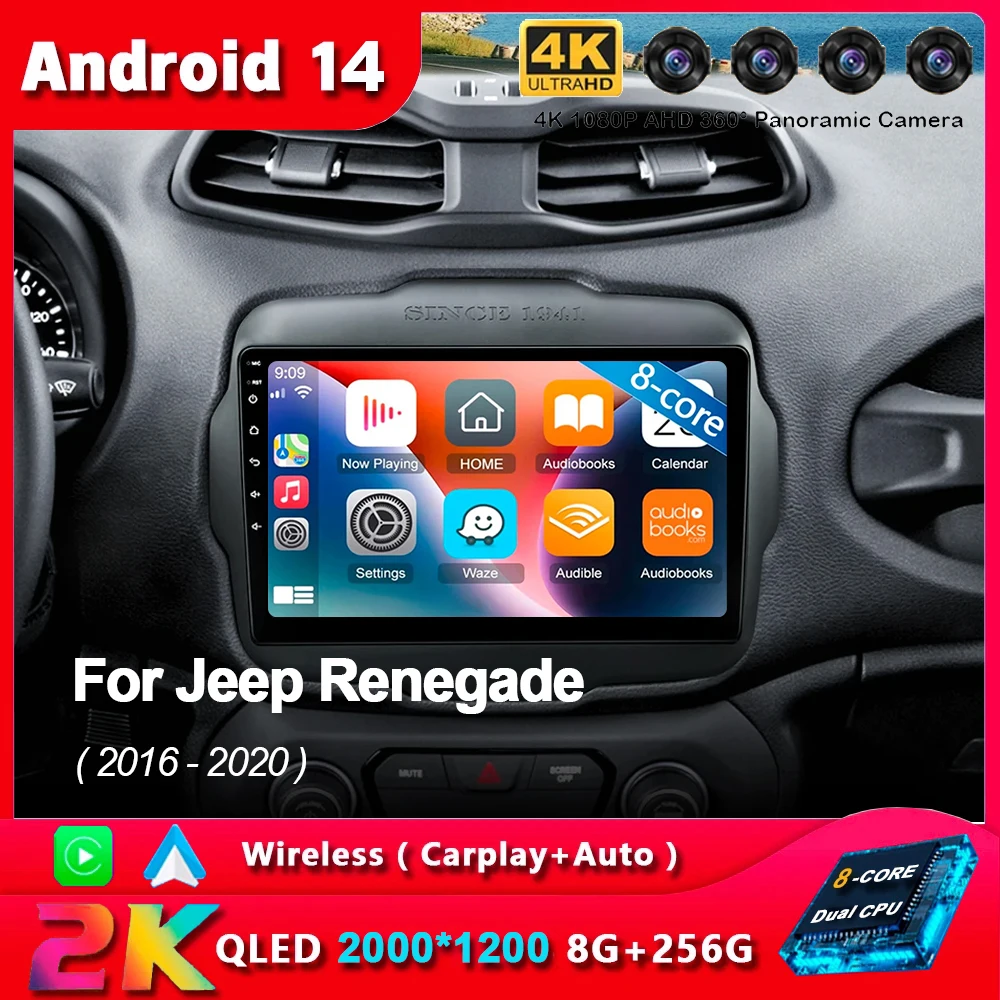 Автомагнитола Carplay для Jeep Renegade, мультимедийный проигрыватель на Android 14, с Wi-Fi и 4G, Bluetooth, DSP, для Jeep Renegade 2016, 2017, 2018, 2019, 2020
Автомагнитола Carplay для Jeep Renegade, мультимедийный проигрыватель на Android 14, с Wi-Fi и 4G, Bluetooth, DSP, для Jeep Renegade 2016, 2017, 2018, 2019, 2020