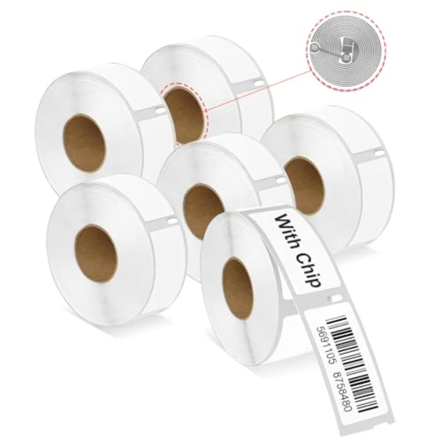 for 30336 Labels with RFID Chip Compatible Replacement for DYMO 550 Labels (1" x 2-1/8") Inventory Stickers Work with DYMO Labe
for 30336 Labels with RFID Chip Compatible Replacement for DYMO 550 Labels (1" x 2-1/8") Inventory Stickers Work with DYMO Labe