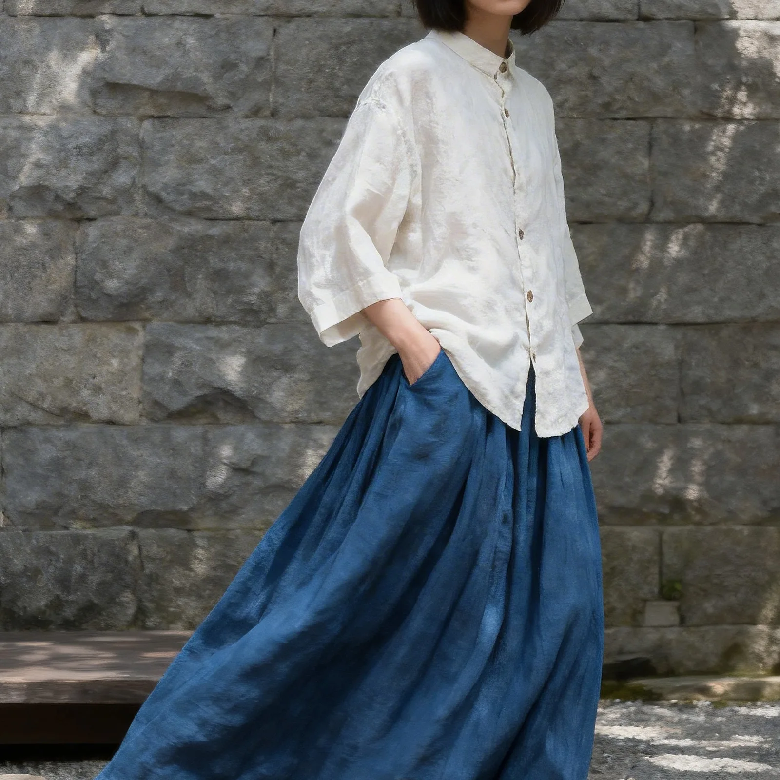 Women Cotton Linen Shirts And Tops Summer New Chinese Style White Blouses Seven Sleeve Button Female Soft Shirts
Women Cotton Linen Shirts And Tops Summer New Chinese Style White Blouses Seven Sleeve Button Female Soft Shirts