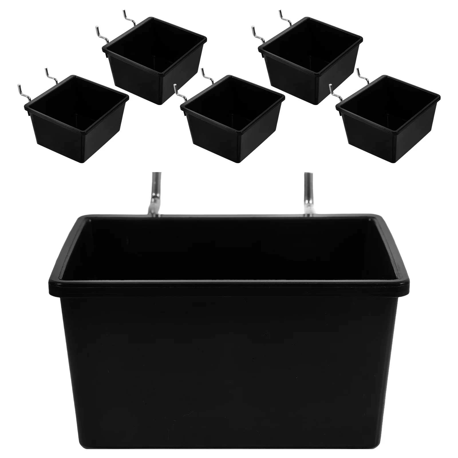 6 Sets Organizers and Storage Parts Peg Board Accessory Kit Hanging Bin Black Work
6 Sets Organizers and Storage Parts Peg Board Accessory Kit Hanging Bin Black Work