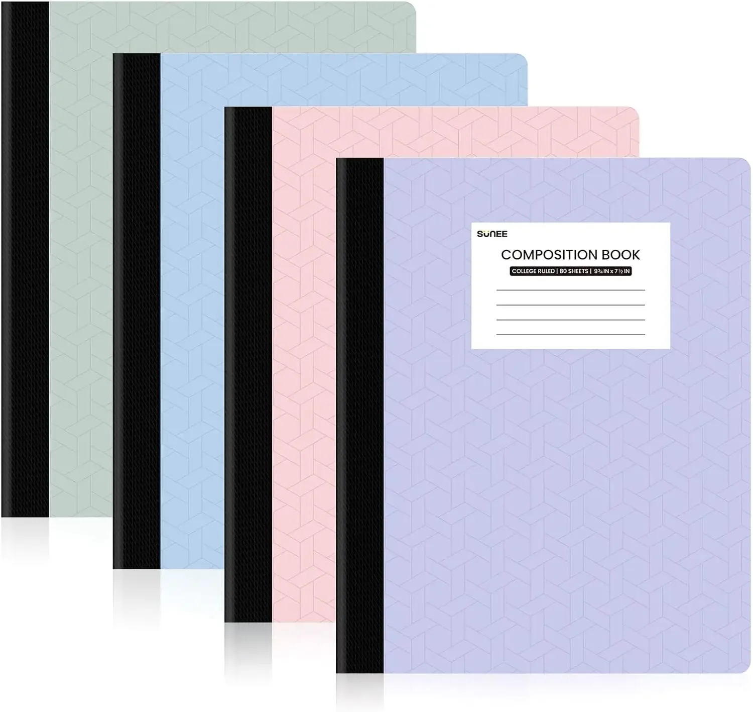 4-Pack College Ruled Composition Notebooks: 9.75x7.5 Inch, 160 Pages Total, Assorted Colors For School & Office
4-Pack College Ruled Composition Notebooks: 9.75x7.5 Inch, 160 Pages Total, Assorted Colors For School & Office