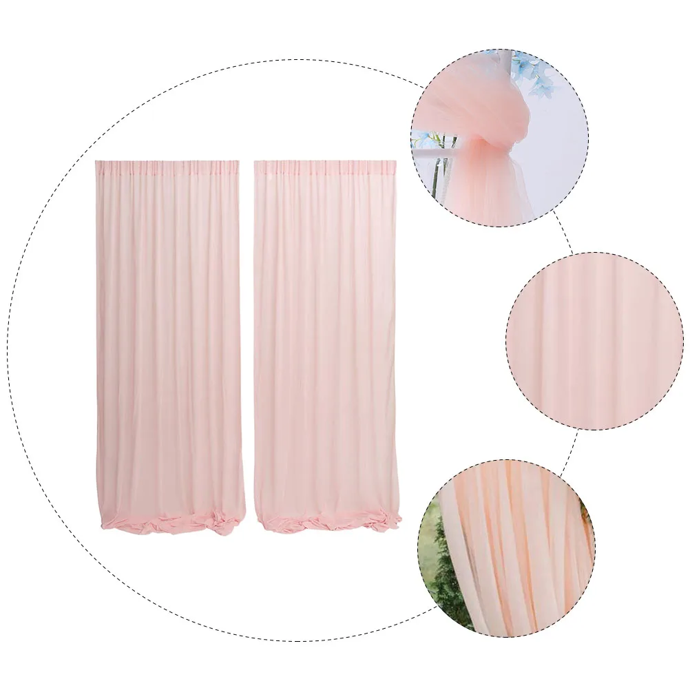 2pcs Wedding Decorative Gauze Curtain 200x160cm Chair Back Sheer Curtains Party Yarn Layout Prop Background Decoration
2pcs Wedding Decorative Gauze Curtain 200x160cm Chair Back Sheer Curtains Party Yarn Layout Prop Background Decoration