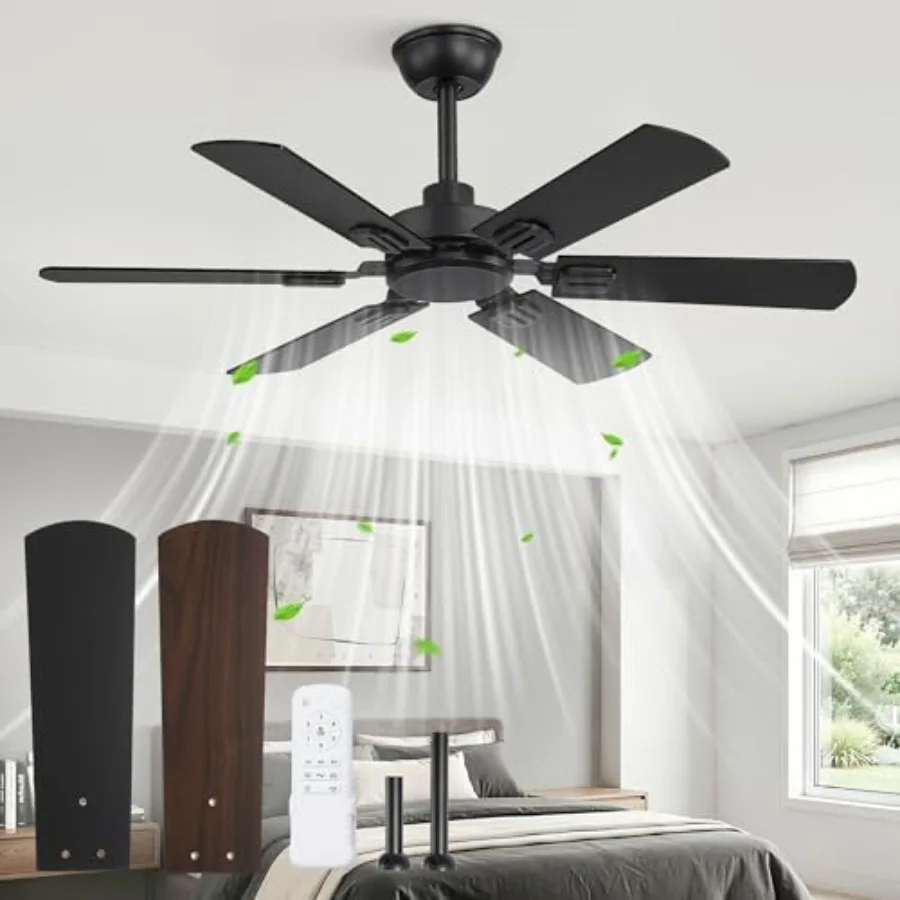 Ceiling Fans No Light with Remote, Modern Ceilg Fan Without Light, Dual Fish 6 Blades, Reversible Quiet DC Motor, 6 Speed, Larg
Ceiling Fans No Light with Remote, Modern Ceilg Fan Without Light, Dual Fish 6 Blades, Reversible Quiet DC Motor, 6 Speed, Larg