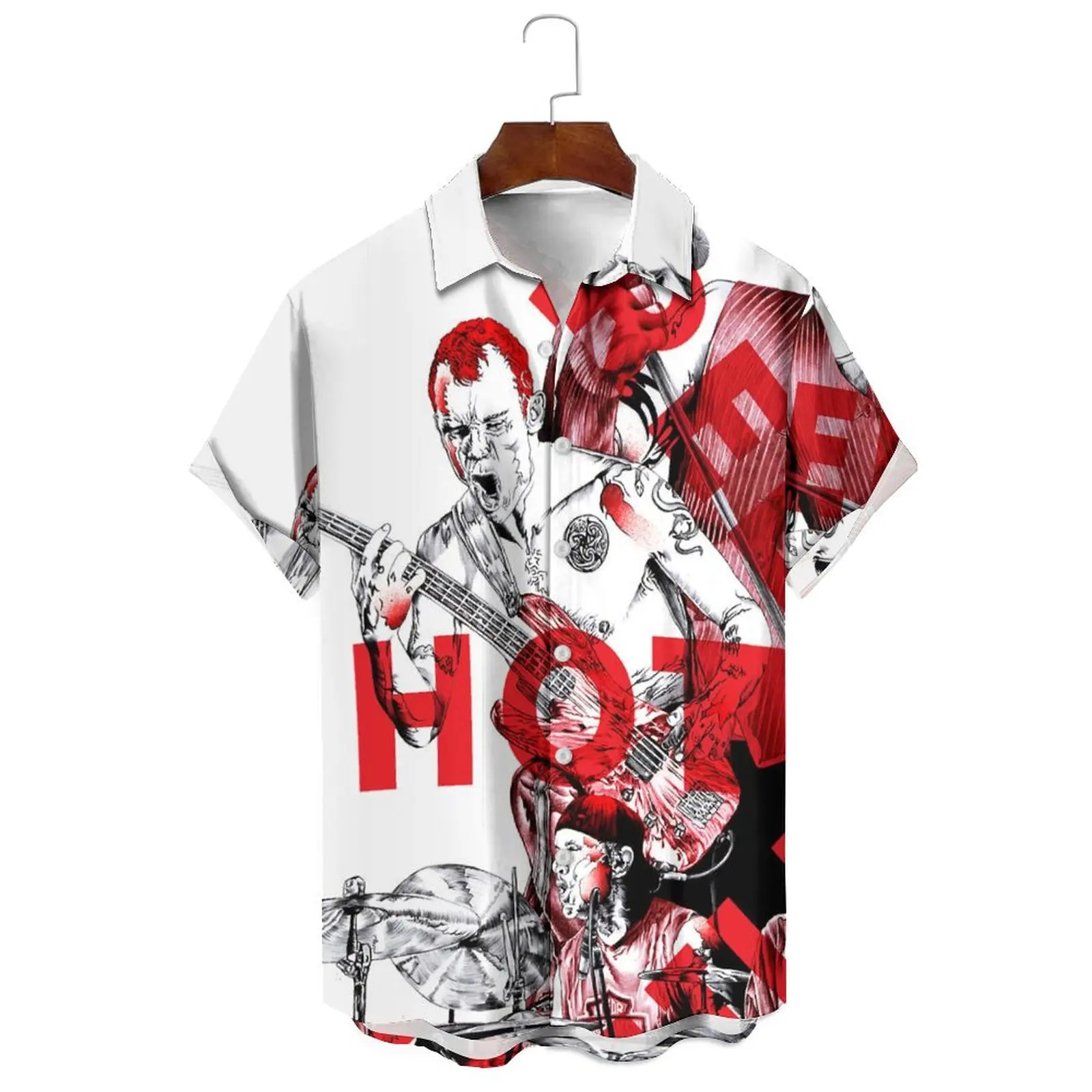 Fashion Men's/Women's Summer Loose Casual Cartoon Multi-Color Color Irregular Pattern Print Style Variety Short-Sleeved Shirt
Fashion Men's/Women's Summer Loose Casual Cartoon Multi-Color Color Irregular Pattern Print Style Variety Short-Sleeved Shirt