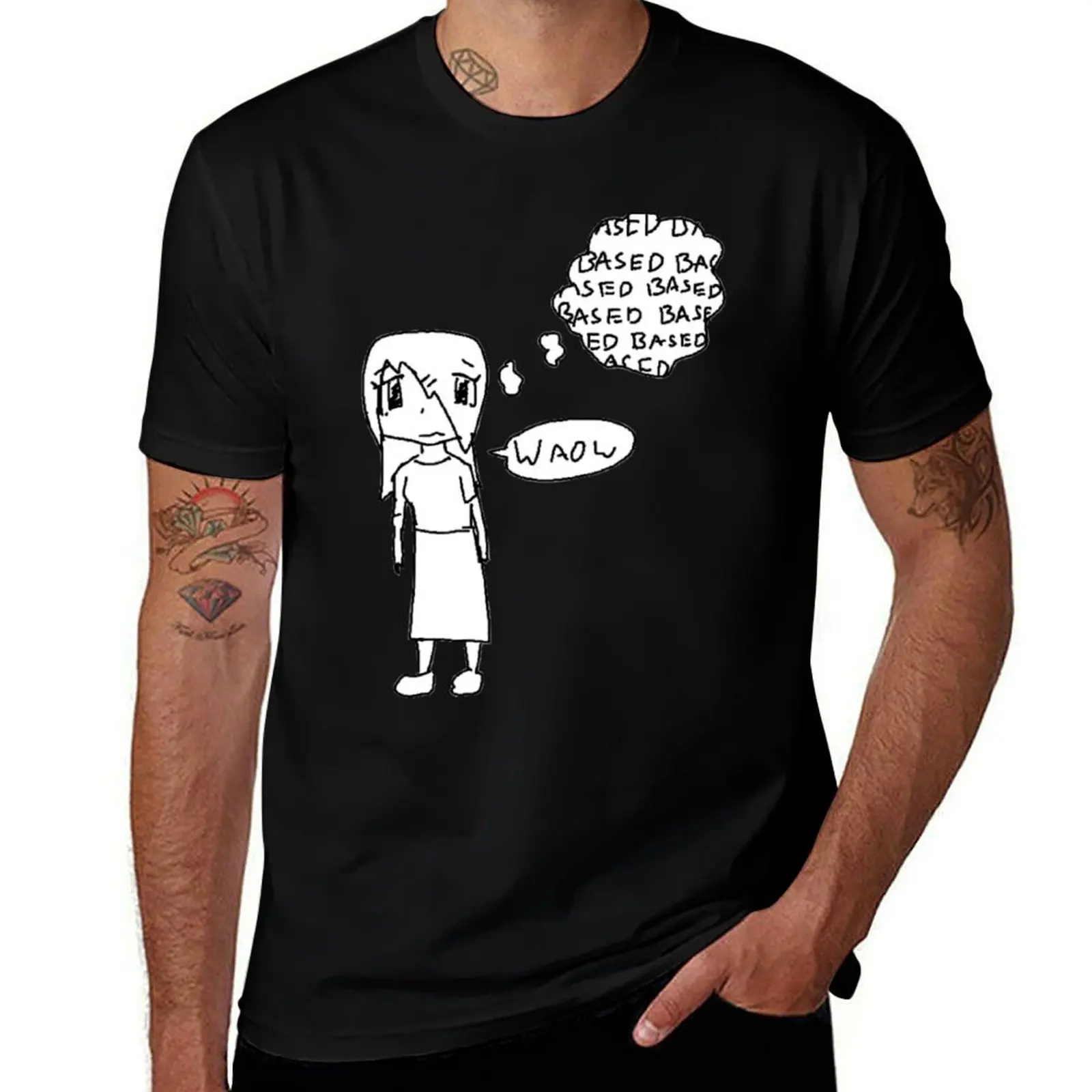 Waow (based based based) T-Shirt basketball graphic tees vintage anime shirt oversized t shirt clothes for men
Waow (based based based) T-Shirt basketball graphic tees vintage anime shirt oversized t shirt clothes for men