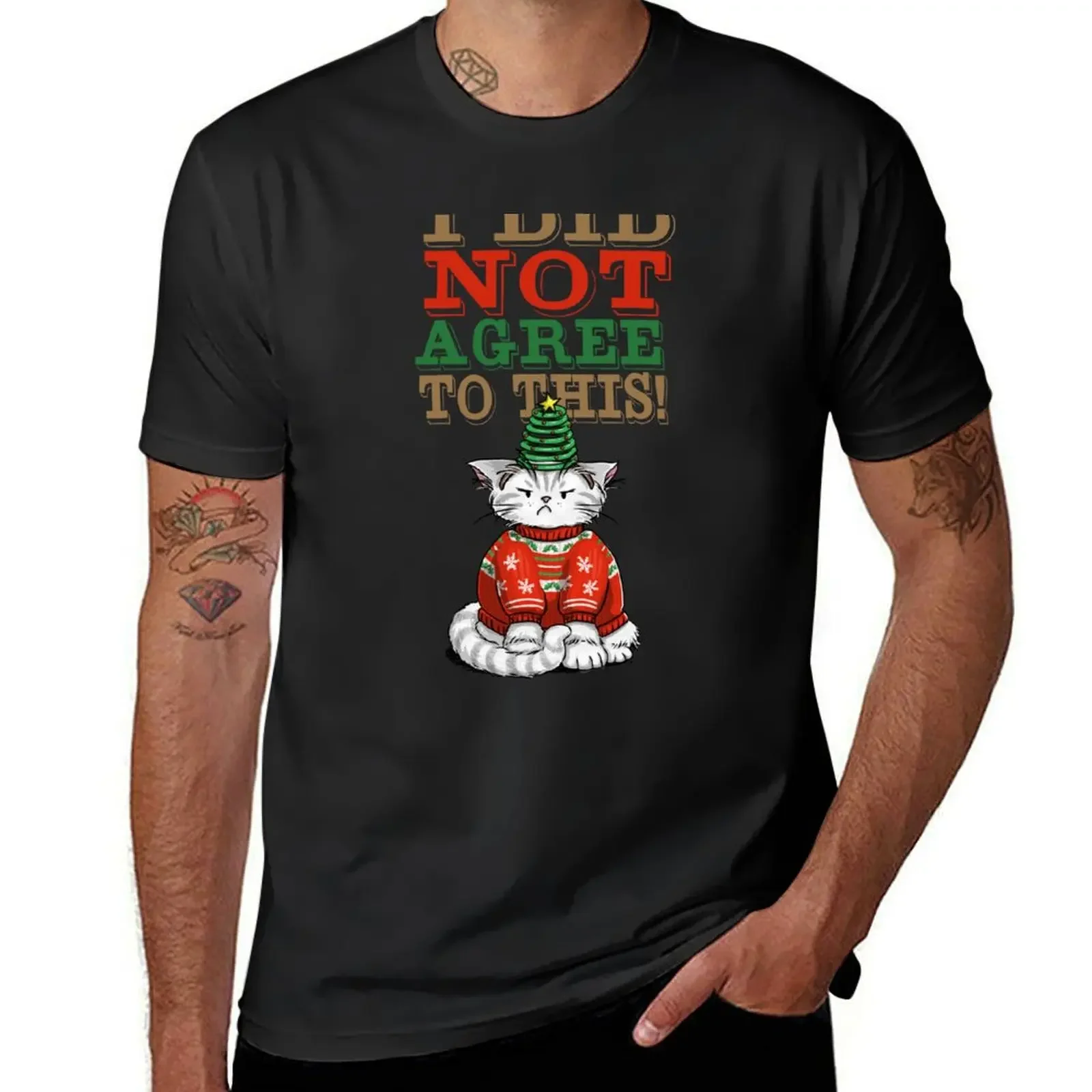 Disgruntled Cat in Ugly Christmas Sweater (light background) T-Shirt cheap stuff luxury t-shirt plain cotton t shirt men
Disgruntled Cat in Ugly Christmas Sweater (light background) T-Shirt cheap stuff luxury t-shirt plain cotton t shirt men