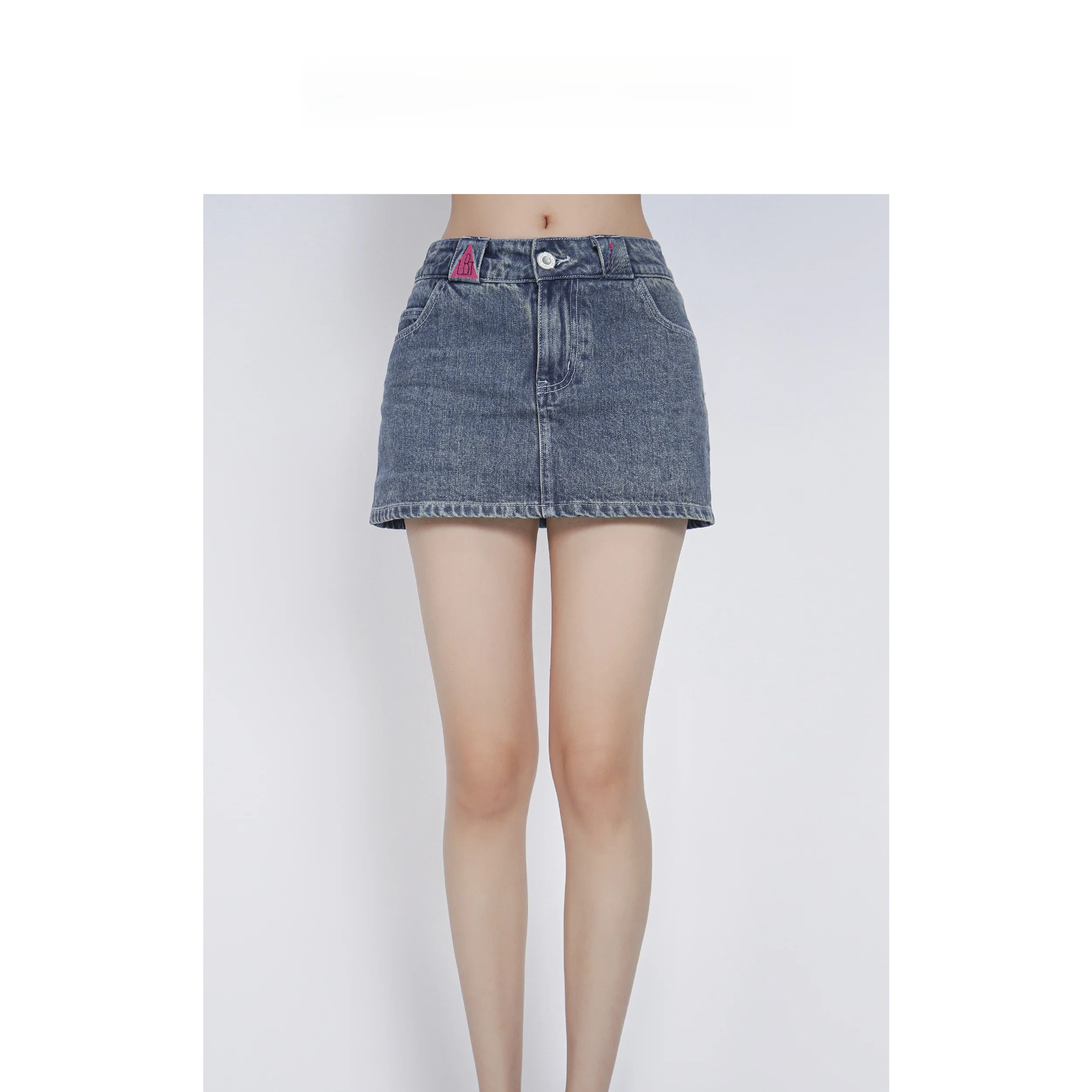 High Waist Slimming Denim Skirt Versatile Style LE BON TEMPS LBT New Arrival A-Line Cotton Blend Washed Finish
High Waist Slimming Denim Skirt Versatile Style LE BON TEMPS LBT New Arrival A-Line Cotton Blend Washed Finish