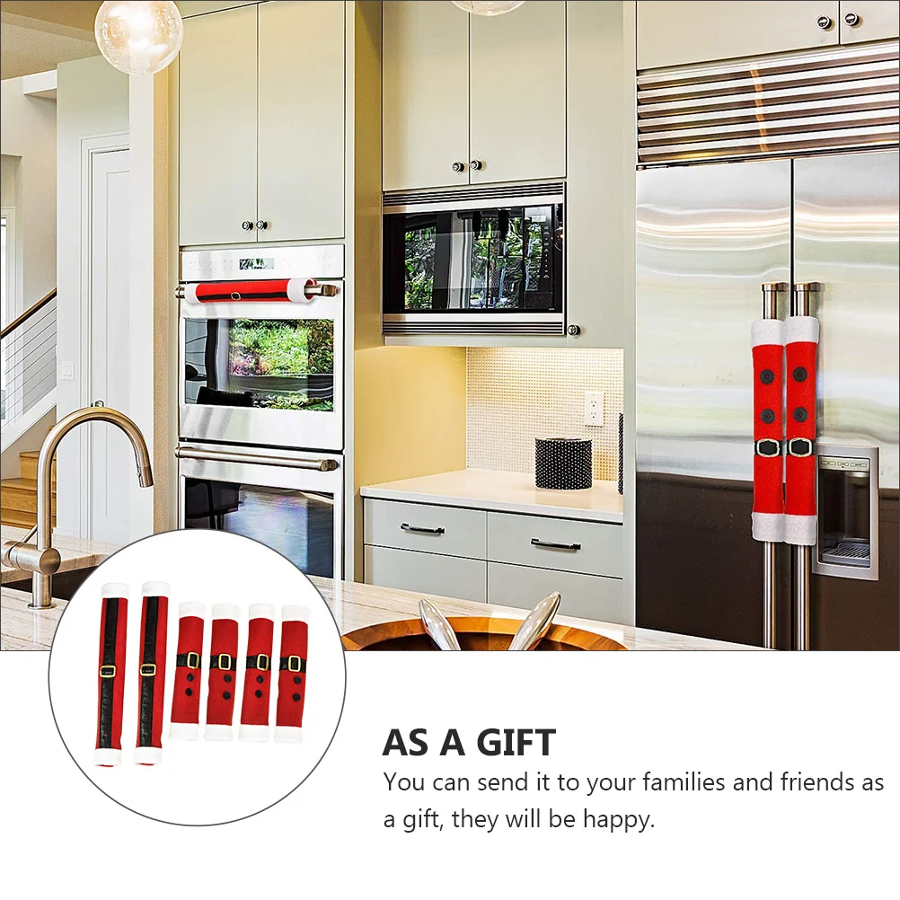 6Pcs Christmas Cartoon Handle Covers Easy Attach Fridge Microwave Oven Dishwasher Handles Kitchen Appliances Decorative Gloves
6Pcs Christmas Cartoon Handle Covers Easy Attach Fridge Microwave Oven Dishwasher Handles Kitchen Appliances Decorative Gloves