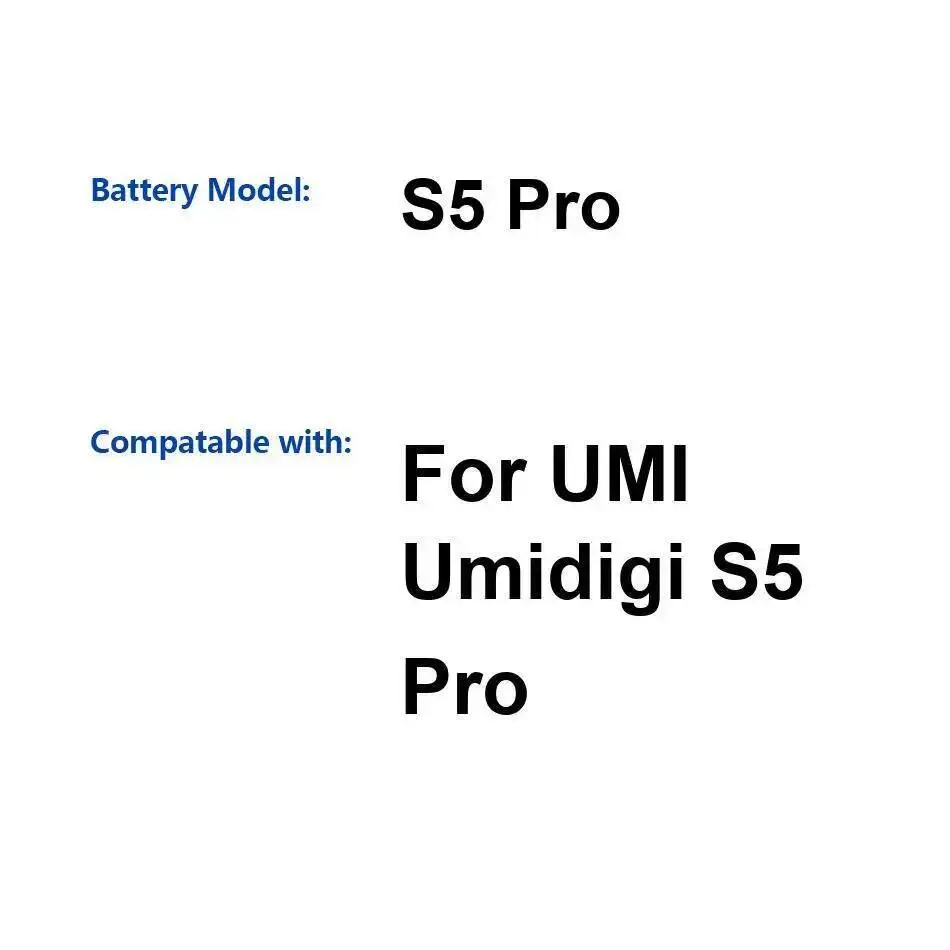 Mobile Phone Battery For Umidigi Umi S5 Pro Good Low-Temperature Performance 4680Mah Stable
Mobile Phone Battery For Umidigi Umi S5 Pro Good Low-Temperature Performance 4680Mah Stable