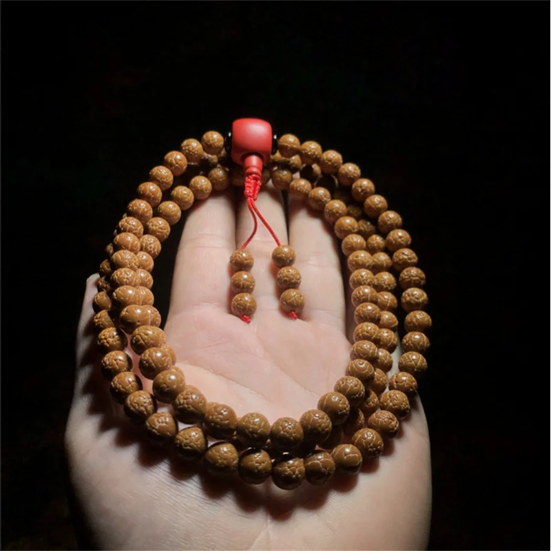 Craftsman Creation108Toothless Rudraksha Bracelet Dragon Scale Texture Diamond Light Bead Bracelet Cinnabar Tee
Craftsman Creation108Toothless Rudraksha Bracelet Dragon Scale Texture Diamond Light Bead Bracelet Cinnabar Tee
